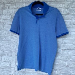Blue Short sleeve Calvin Klein Liquid Touch polo